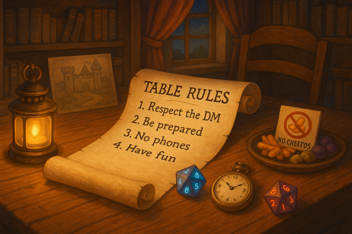ttrpg table rules